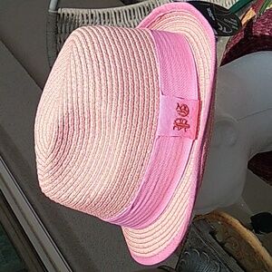 Peter Grimm Fedora, pink, OS, 100% Natural Fibers NWT